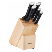 Набір ножів у дерев'яній колоді 5 предметів Ice Force Tefal K232S574