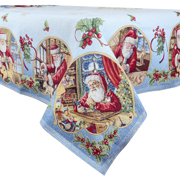 Скатертина гобеленова новорічна з люрексом Hamlet Lefard