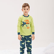 Піжама для хлопчика ПЖ53 інтерлок Бембі T65-салатово-зелений