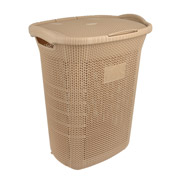 Кошик для білизни з кришкою 65 л Віолетта Cappuchino Violet House 0261