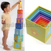 Радужные кубики Boikido Пирамида (10 шт) - Фото №2