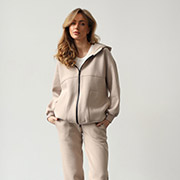 Жіночий костюм 24019 кофта і штани German Volf бежевий