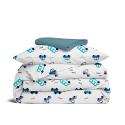Дитяча постільна білизна в ліжечко CARS CS25 Cosas бірюзовий