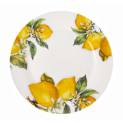 Тарелка фарфоровая 24,5 см Лимон Lefard 858-0072