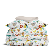 Дитяча постільна білизна в ліжечко JUNGLE ANIMALS Cosas м'ята