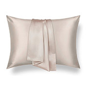 Шовкова наволочка Love You бежева