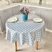 Скатертина жакардова кругла LiMaSo FLUOR014