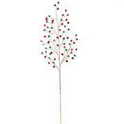 Гілка декоративна 83 см із кристалами Yes! Fun 974112 червоно-зелена