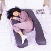 Подушка для вагітних та відпочинку U-подібна 8030 Delicate Satin Lupine MirSon