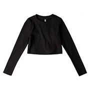 Топ для дівчинки ФТ16 трикотаж-рубчик Бембі Y00-чорний