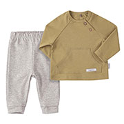 Костюм для хлопчика Bembi КС672 інтерлок хакі сірий