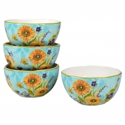 Набір піал 15 см 4 предмета Сонячний сад Certified International 37163-set
