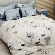 Комплект постільної білизни Selena Фламінго 100 423