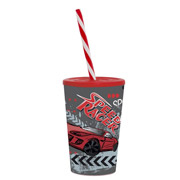 Склянка з трубочкою 0,34 л Speed Race Herevin 161914-010P