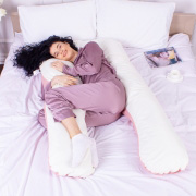 Подушка для вагітних та відпочинку U-подібна 8018 Eco Line Warm Sand MirSon