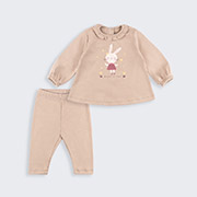 Костюм для дівчинки КС809 інтерлок Бембі G00-бежевий