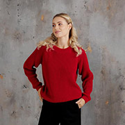Джемпер женский вязаный Джун Art Knit красный