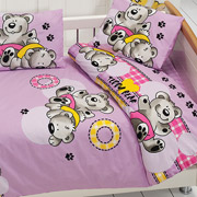 Дитяча постільна білизна Class Ayicik V2 Lila