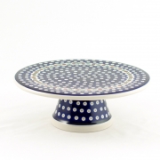 Тортовница на ніжці Чарівна синява Кераміка Артистична 28,5 см 659-70X