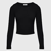 Жіночий лонгслів укорочений German Volf чорний