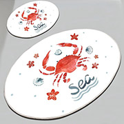 Набір килимків для ванної кімнати Crab Chilai Home