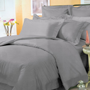 Постільна білизна 611002 полісатин-страйп Selena сірий