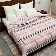 Комплект постільної білизни бязь Selena Рожевий парк 150146
