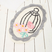 Килимок у ванну Chilai Home Sweet bird grey