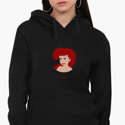 Худі жіночий Аріель Русалка Дісней MobiPrint 8921-1442 чорний