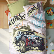 Підліткова постільна білизна Adventure Yesil ранфорс Cotton Box