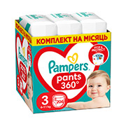 Підгузки-трусики Pampers Pants Midi розмір 3 (6-11 кг), 204 шт