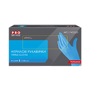 Рукавички нітрилові Standart розмір S (100 шт) PRO service