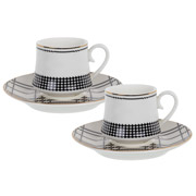 Набір кавовий порцеляновий 4 предмети 90 мл Dor Amie 925-081