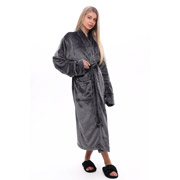 Халат унісекс довгий велсофт German Volf 24158 сірий