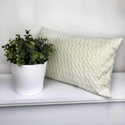 Подушка вязаная декоративная chains 08 Молочная 0126 Прованс 025062