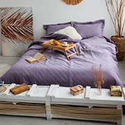 Жакардове покривало з наволочками Arya Diamond V203 лілове