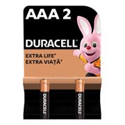 Лужні батарейки Duracell AAA, 2 шт. в упаковці