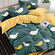 Постільна білизна Риба-кит сатин Selena 300338