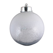 Шар новогодний 8 см с инеем Yes! Fun 972894