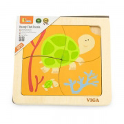 Дерев'яний міні-пазл Viga Toys Черепашки, 4 ел. 50143