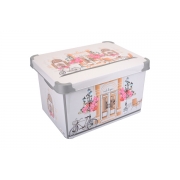 Контейнер для зберігання з кришкою 10 л 0647 Decor Cafe Violet House