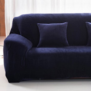 Чохол на чотиримісний кутовий диван мікрофібра Homytex синій