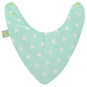 Непромокальний слюнявчик-бандана Еко Пупс Eсo Cotton Зірки ментол