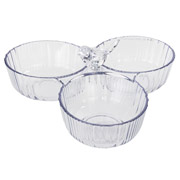 Блюдо акрилове для снеків Пташка Lefard 757-018 прозоре