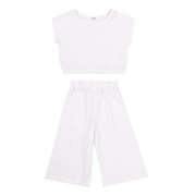 Костюм для дівчинки КС783 топ і кюлоти Бембі 100-білий