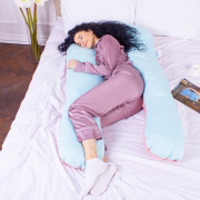Подушка для вагітних та відпочинку U-подібна 8016 Eco Line Dusty Rose MirSon