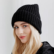 Шапка в'язана Winter Mood Art Knit чорна