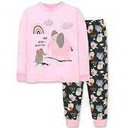 Піжама для дівчинки 0106302дсл інтерлок Татошка рожевий