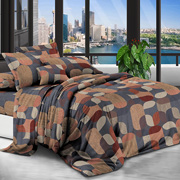 Постільна білизна Абстракція Brown полікоттон Selena 600282