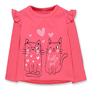 Лонгслів для дівчинки 0706381ком інтерлок Татошка рожевий